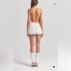 SKIMS NEW WITH TAGS Elegant White Halter Dress SIZE M